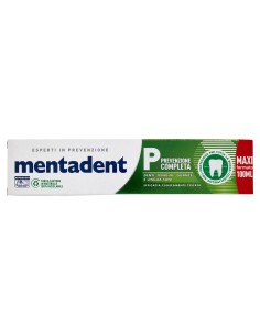 mentadent dentifricio 100ml - p prevenzione completa: tuttocasashop.it: igiene e cura della persona