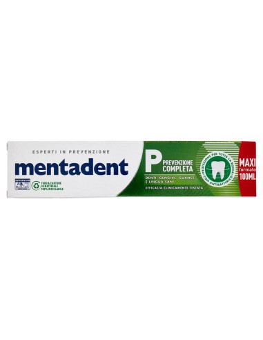 mentadent dentifricio 100ml - p prevenzione completa: tuttocasashop.it: igiene e cura della persona