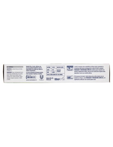mentadent dentifricio 100ml - p prevenzione completa: tuttocasashop.it: igiene e cura della persona
