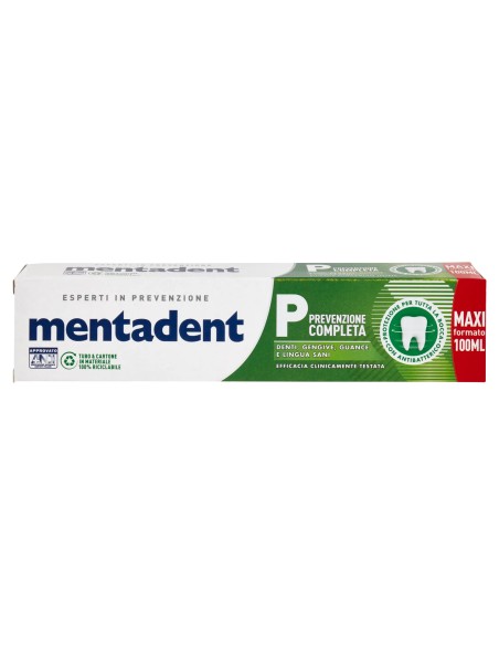 mentadent dentifricio 100ml - p prevenzione completa: tuttocasashop.it: igiene e cura della persona