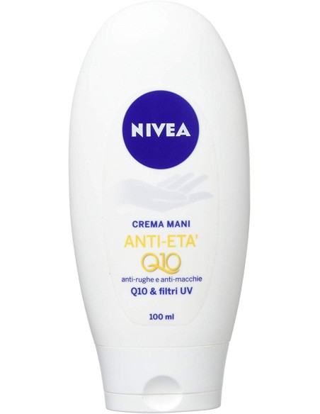 nivea hand crema mani anti-eta' q10 - 100ml antirughe antimacchie filtri uv: tuttocasashop.it: igiene e cura della persona