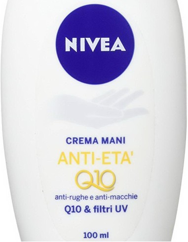 nivea hand crema mani anti-eta' q10 - 100ml antirughe antimacchie filtri uv: tuttocasashop.it: igiene e cura della persona