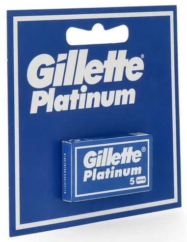 gillette platinum lame tradizionali - 5 pezzi - ricambi per rasoio classico: tuttocasashop.it: igiene e cura della persona