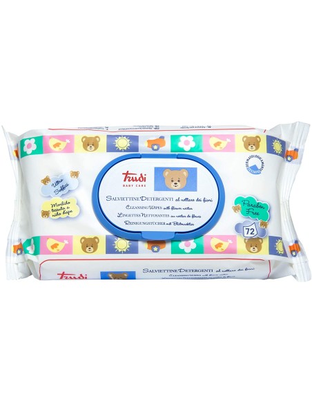 trudi salviettine imbevute detergenti - 72 pezzi - al nettare dei fiori: tuttocasashop.it: igiene e cura della persona