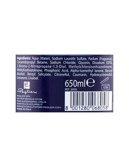 felce azzurra bagnoschiuma 650ml - muschio bianco - bagnodoccia delicatezza: tuttocasashop.it: igiene e cura della persona