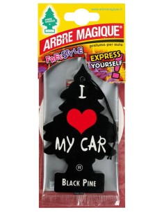 arbre magique alberello deodorante per auto - 1 pezzo - black pino: tuttocasashop.it: pulizia e cura della casa