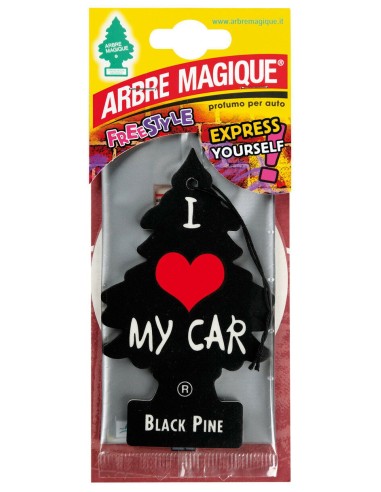 arbre magique alberello deodorante per auto - 1 pezzo - black pino: tuttocasashop.it: pulizia e cura della casa