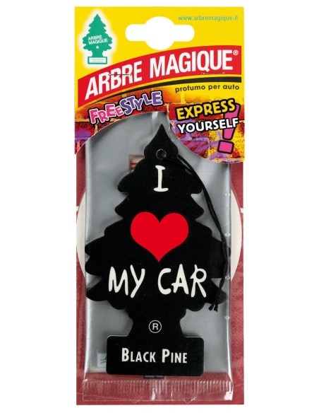 arbre magique alberello deodorante per auto - 1 pezzo - black pino: tuttocasashop.it: pulizia e cura della casa