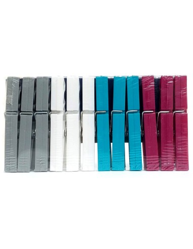 domopak living 12 pinze da bucato in plastica resistente - grandi 9cm: tuttocasashop.it: prodotti per bucato e tessuti