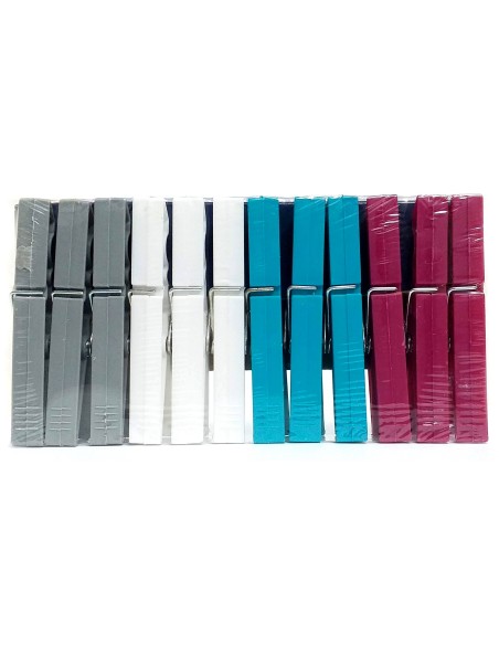 domopak living 12 pinze da bucato in plastica resistente - grandi 9cm: tuttocasashop.it: prodotti per bucato e tessuti