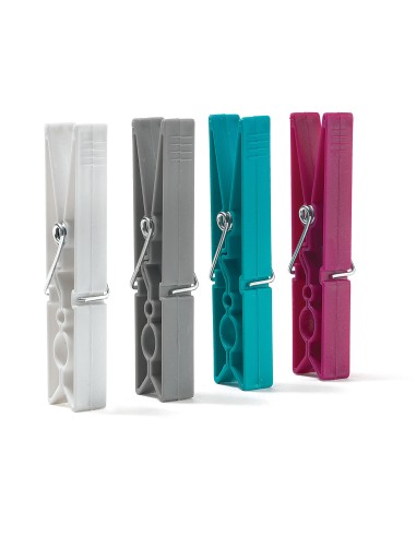 domopak living 12 pinze da bucato in plastica resistente - grandi 9cm: tuttocasashop.it: prodotti per bucato e tessuti
