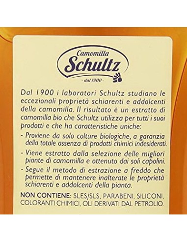 schultz shampoo ravvivante ultradelicato - 250ml - alla camomilla: tuttocasashop.it: igiene e cura della persona