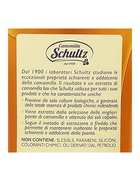 schultz shampoo ravvivante ultradelicato - 250ml - alla camomilla: tuttocasashop.it: igiene e cura della persona