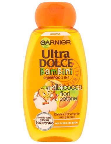 ultra dolce shampoo 250ml - bambini albicocca - districante non brucia occhi: tuttocasashop.it: igiene e cura della persona
