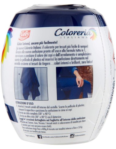coloreria italiana colorante per tessuti - blu notte: tuttocasashop.it: prodotti per bucato e tessuti