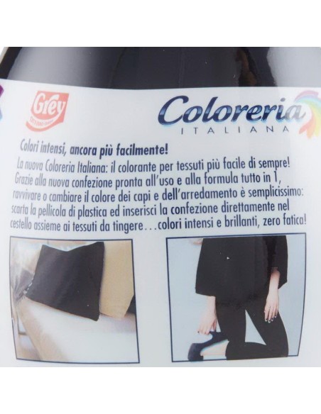 coloreria italiana colorante per tessuti - nero intenso: tuttocasashop.it: prodotti per bucato e tessuti