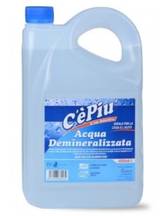 ce'piu' acqua demineralizzata 4l - per ferri da stiro, caldaie, batterie: tuttocasashop.it: prodotti per bucato e tessuti