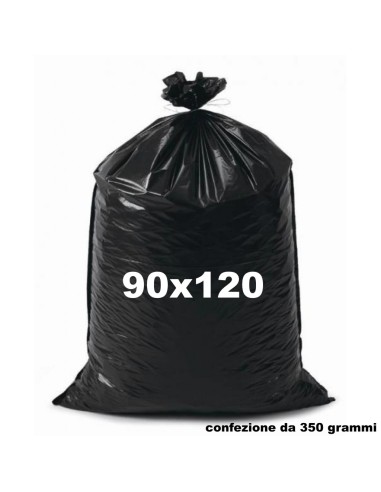 cheapy sacco rifiuti misura condominiale 90x120cm - 350g - neri - resistenti: tuttocasashop.it: pulizia e cura della casa