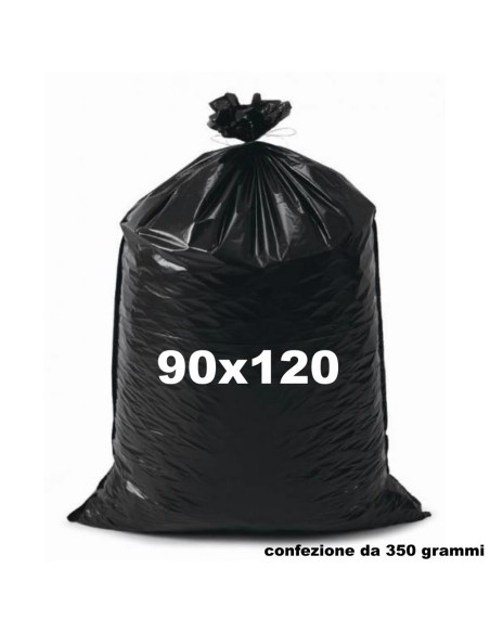 cheapy sacco rifiuti misura condominiale 90x120cm - 350g - neri - resistenti: tuttocasashop.it: pulizia e cura della casa