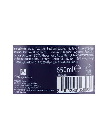felce azzurra bagnoschiuma 650ml - orchidea - bagnodoccia: tuttocasashop.it: igiene e cura della persona