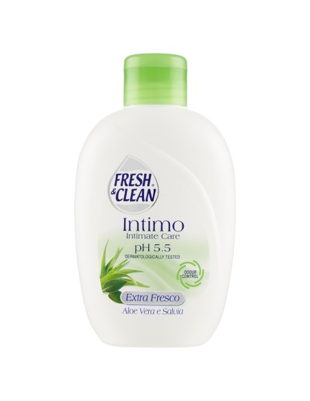 fresh&clean detergente intimo - ph 5.5 - 200ml - aloe vera e salvia: tuttocasashop.it: igiene e cura della persona