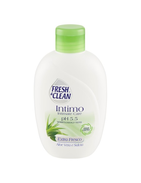 fresh&clean detergente intimo - ph 5.5 - 200ml - aloe vera e salvia: tuttocasashop.it: igiene e cura della persona