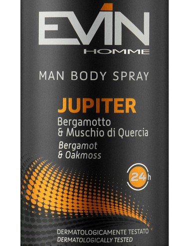 evin deodorante spray uomo - 150ml - jupiter bergamotto e muschio di quercia: tuttocasashop.it: igiene e cura della persona