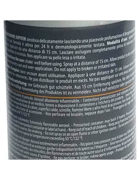 evin deodorante spray uomo - 150ml - jupiter bergamotto e muschio di quercia: tuttocasashop.it: igiene e cura della persona