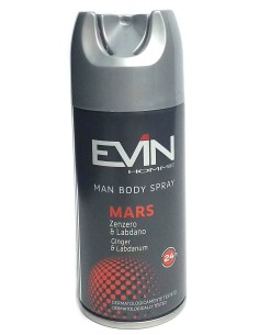evin deodorante spray uomo - 150ml - mars - zenzero & labdano: tuttocasashop.it: igiene e cura della persona