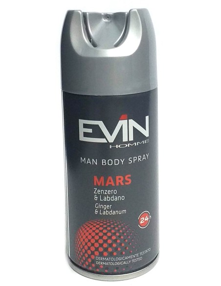 evin deodorante spray uomo - 150ml - mars - zenzero & labdano: tuttocasashop.it: igiene e cura della persona