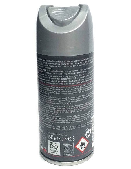 evin deodorante spray uomo - 150ml - mars - zenzero & labdano: tuttocasashop.it: igiene e cura della persona