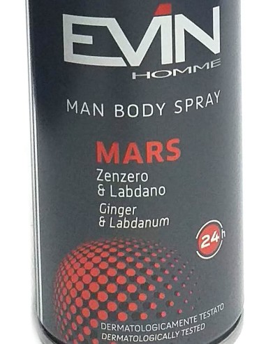evin deodorante spray uomo - 150ml - mars - zenzero & labdano: tuttocasashop.it: igiene e cura della persona