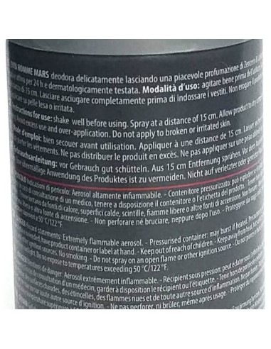 evin deodorante spray uomo - 150ml - mars - zenzero & labdano: tuttocasashop.it: igiene e cura della persona
