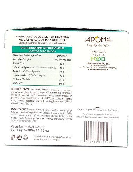 aroma light 30 capsule di gusto - nocciolino - compatibili a modo mio: tuttocasashop.it: altro - bazar