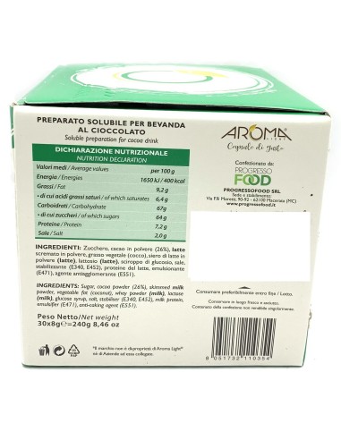 aroma light 30 capsule di gusto - cioccolata - compatibili a modo mio: tuttocasashop.it: altro - bazar
