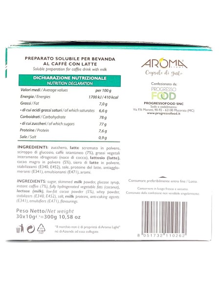 aroma light 30 capsule di gusto - cappuccino - compatibili a modo mio: tuttocasashop.it: altro - bazar
