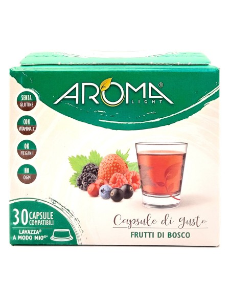 aroma light 30 capsule di gusto - frutti di bosco - compatibili a modo mio: tuttocasashop.it: altro - bazar