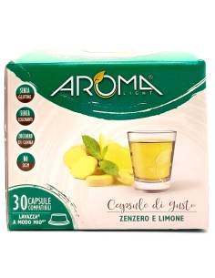 aroma light 30 capsule di gusto - zenzero e limone - compatibili a modo mio: tuttocasashop.it: altro - bazar