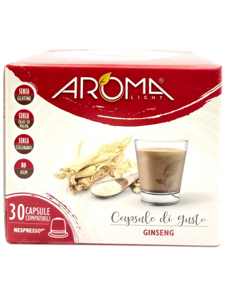 aroma light 30 capsule di gusto - ginseng - compatibile nespresso: tuttocasashop.it: altro - bazar