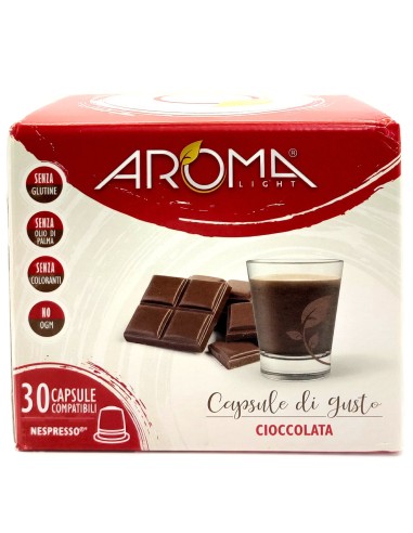 aroma light 30 capsule di gusto - cioccolata - compatibili nespresso: tuttocasashop.it: altro - bazar