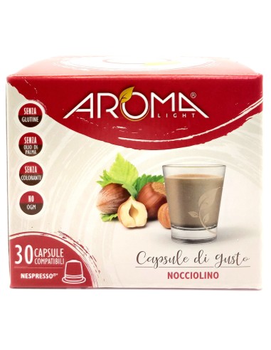 aroma light 30 capsule di gusto - nocciolino - compatibili nespresso: tuttocasashop.it: altro - bazar