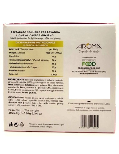 aroma light 30 capsule di gusto ginseng light senza lattosio -espresso point: tuttocasashop.it: altro - bazar