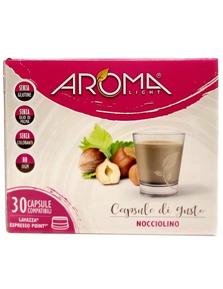 aroma light 30 capsule di gusto - nocciolino - compatibili espresso point: tuttocasashop.it: altro - bazar