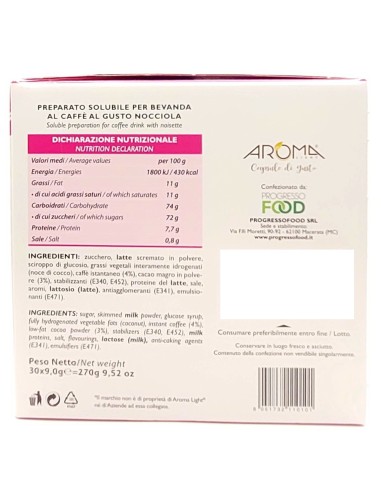 aroma light 30 capsule di gusto - nocciolino - compatibili espresso point: tuttocasashop.it: altro - bazar