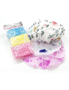 setablu cuffie per doccia - 3 pezzi - colori e fantasie assortite: tuttocasashop.it: igiene e cura della persona