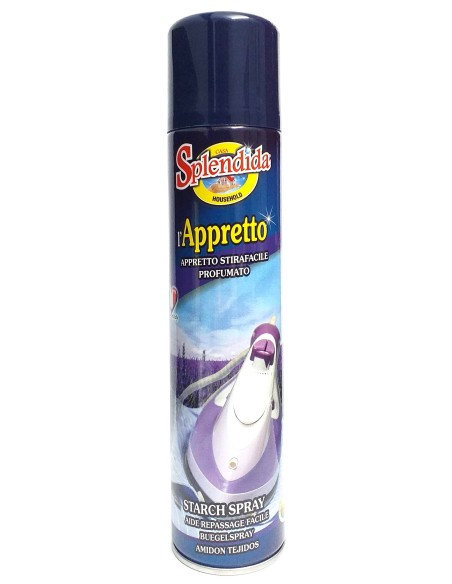 splendida appretto stiro spray - 300ml - inamidante per stiratura: tuttocasashop.it: prodotti per bucato e tessuti