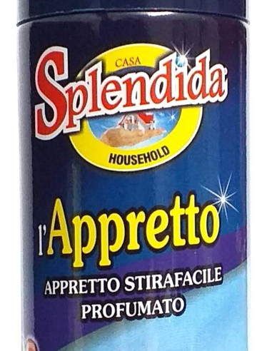 splendida appretto stiro spray - 300ml - inamidante per stiratura: tuttocasashop.it: prodotti per bucato e tessuti
