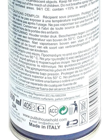 splendida toglimacchia spray - 300ml - tappeti tessuti tappezzerie moquette: tuttocasashop.it: prodotti per bucato e tessuti