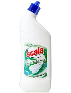 scala wc gel detergente - 750ml - con candeggina - effetto sbiancante: tuttocasashop.it: pulizia e cura della casa