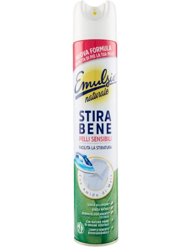 emulsio stirabene appretto spray - 480ml - naturale - facilita la stiratura: tuttocasashop.it: prodotti per bucato e tessuti